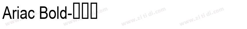 Ariac Bold字体转换